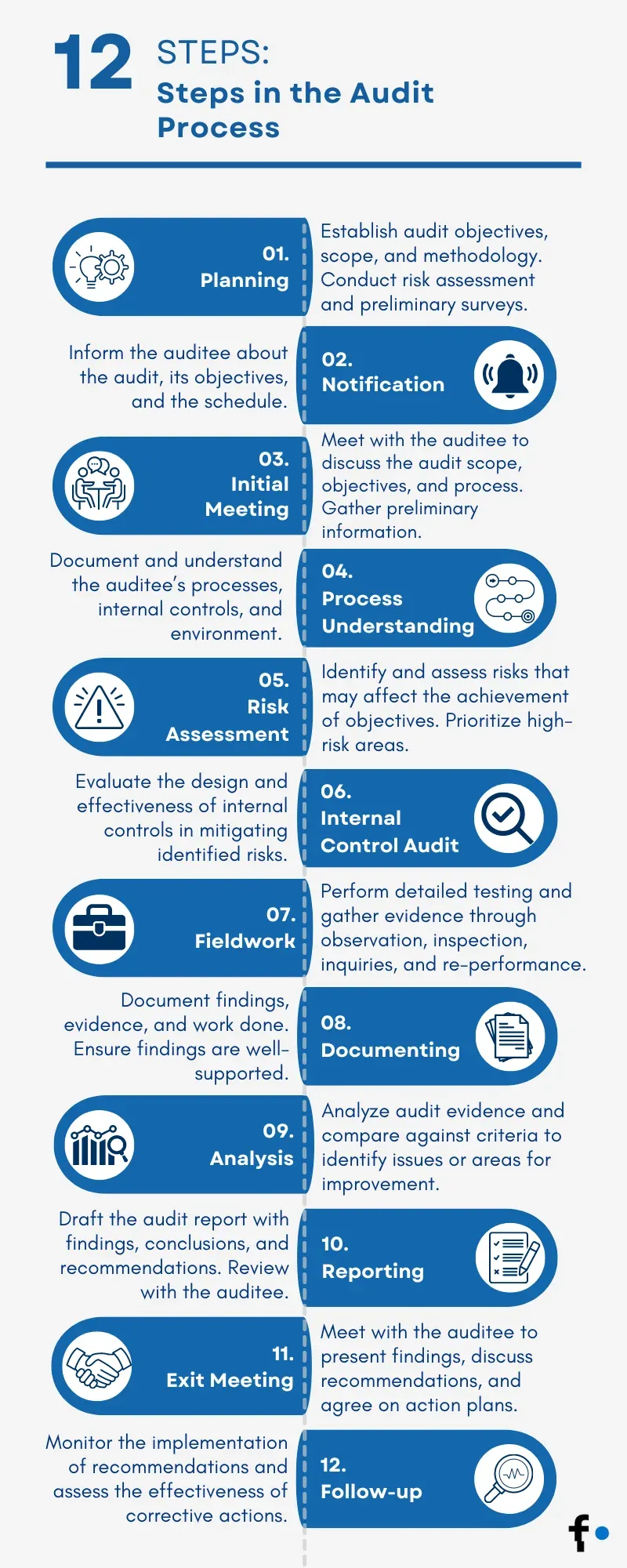 12 steps in the Audit Process