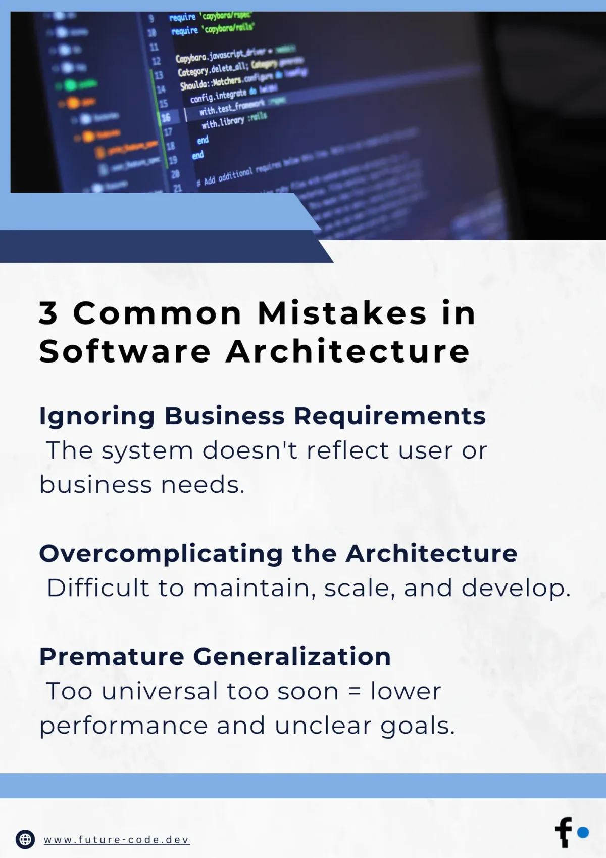 Software architecture - the basis of a scalable project